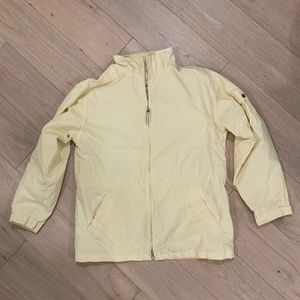 light yellow windbreaker